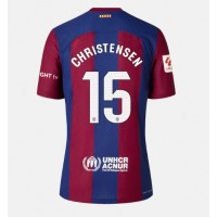 Camiseta Barcelona Andreas Christensen #15 Primera Equipación para mujer 2023-24 manga corta